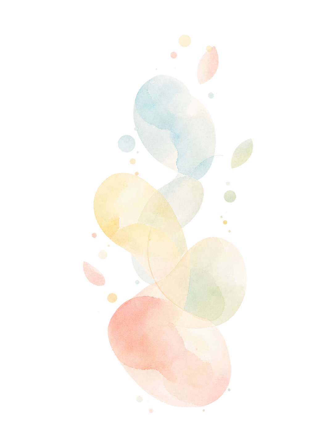 Soft watercolor illustration representing the human behind omemo
