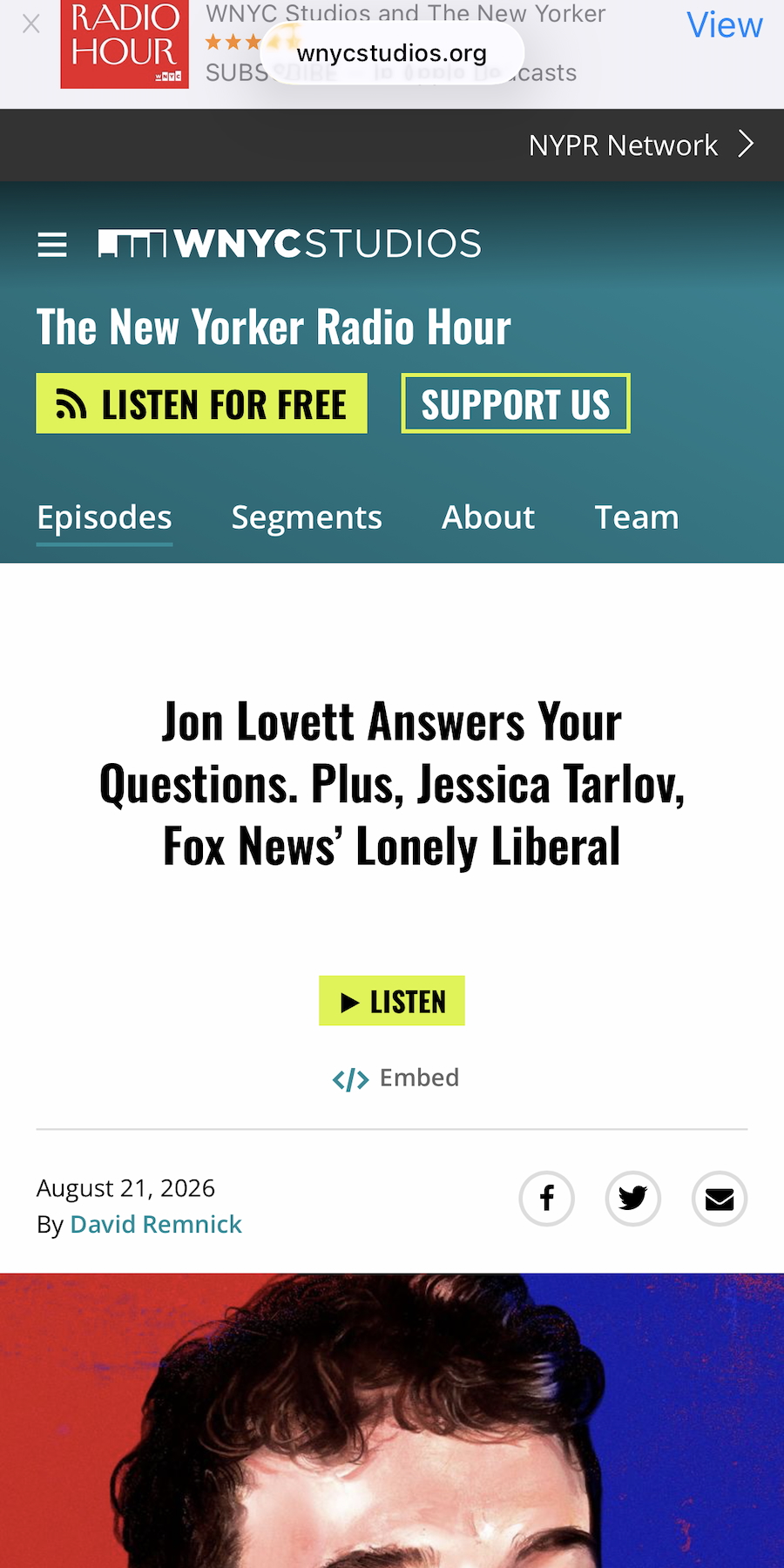 Original podcasts screenshot